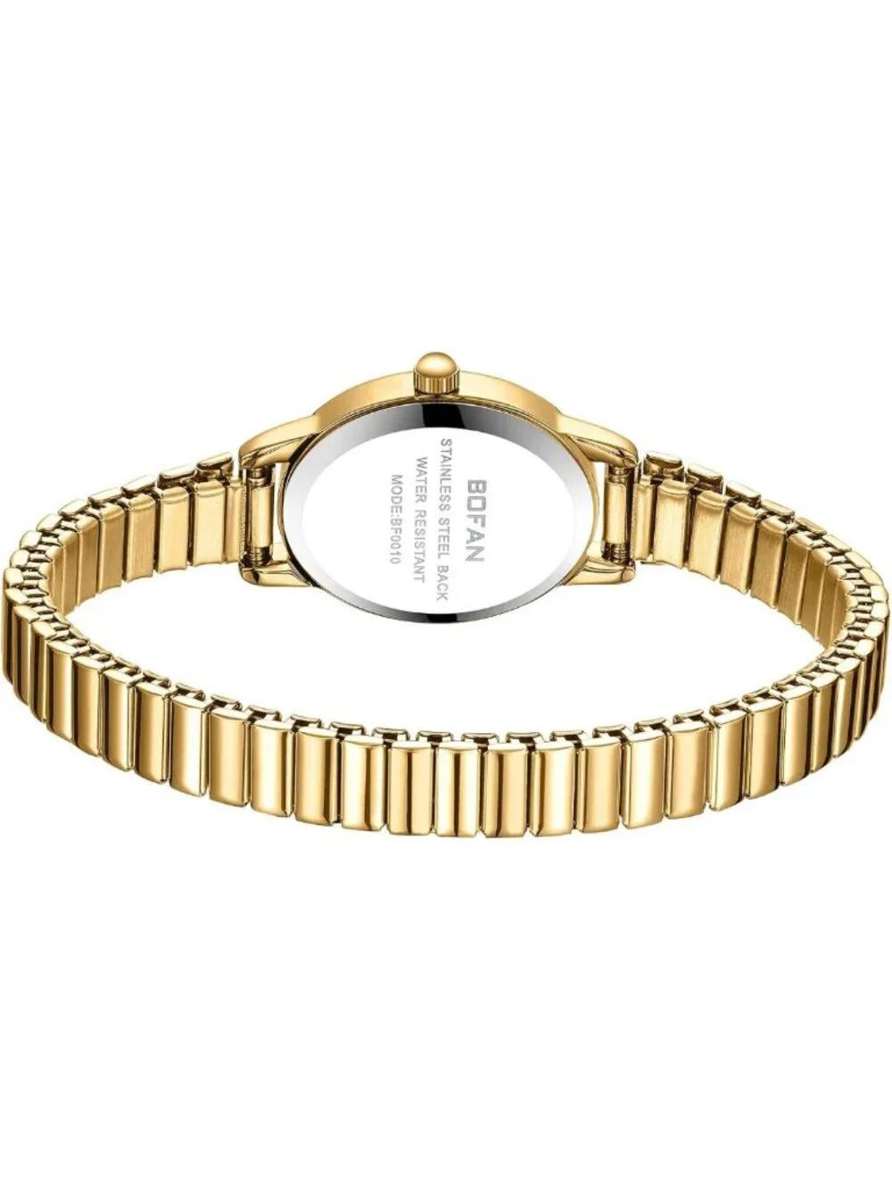 Chic Gold Women's Quartz Watch - Easy Read, Waterproof, Stainless Steel Band